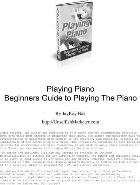 Product picture How To Play A Piano